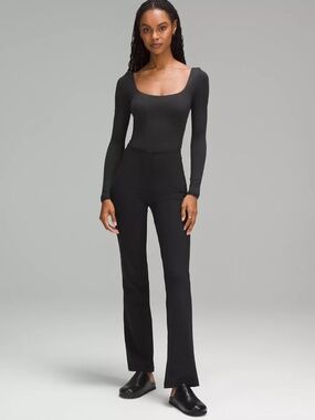 Lululemon Wundermost Nulu Square Long Sleeve Bodysuit